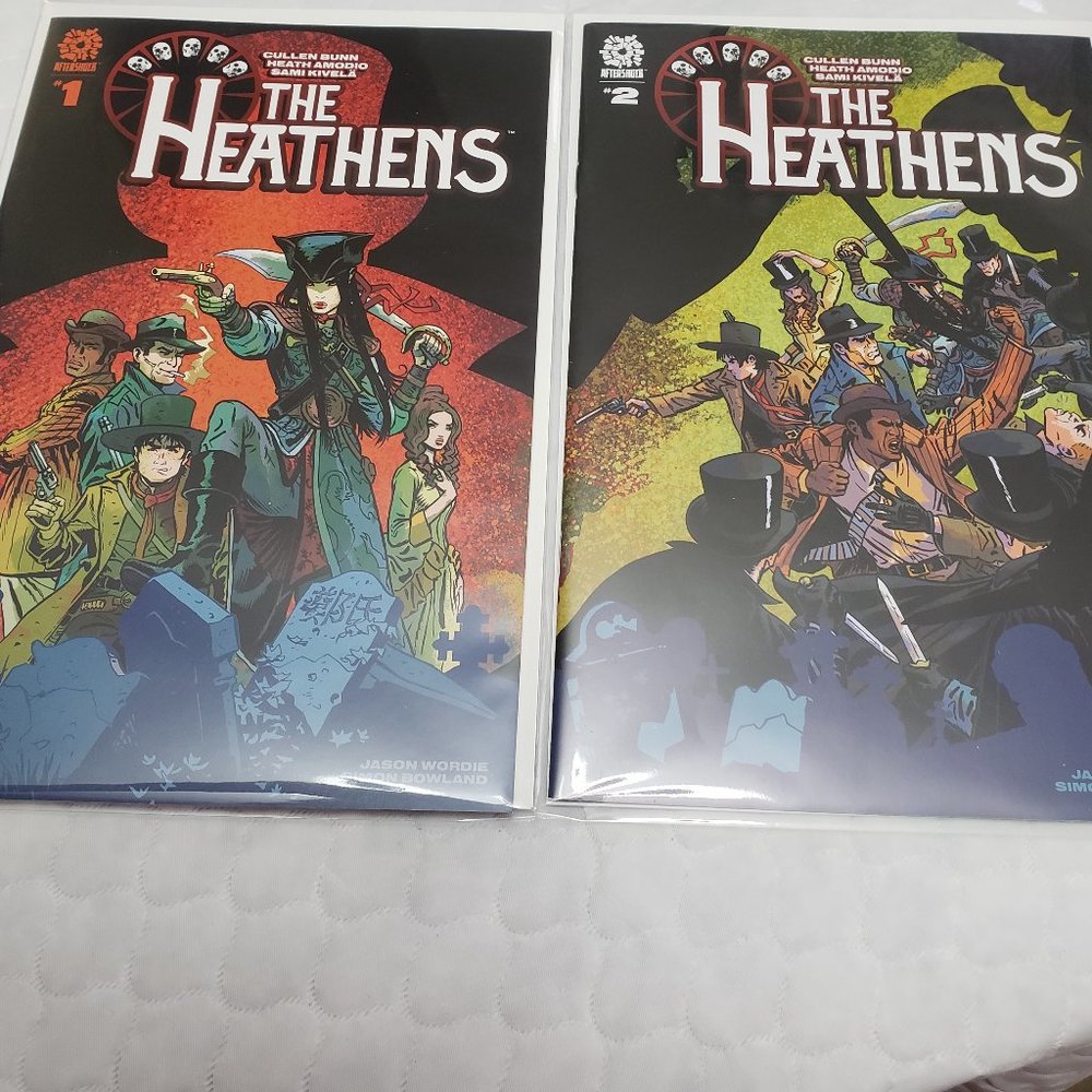 The Heathens #1, #2 Comic Book Lot Aftershock Comics